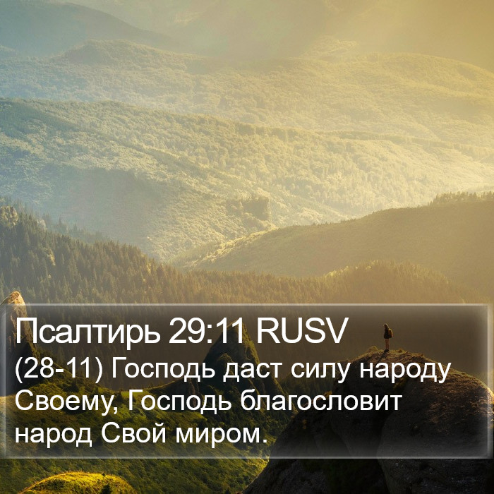 Псалтирь 29:11 RUSV Bible Study