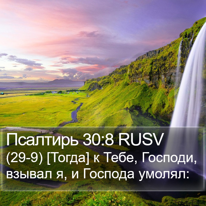 Псалтирь 30:8 RUSV Bible Study