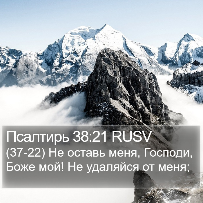 Псалтирь 38:21 RUSV Bible Study