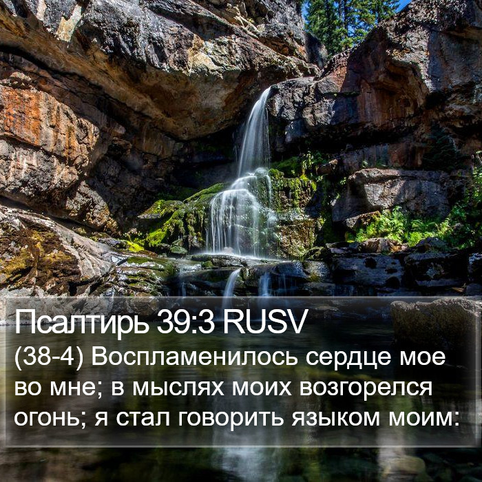 Псалтирь 39:3 RUSV Bible Study