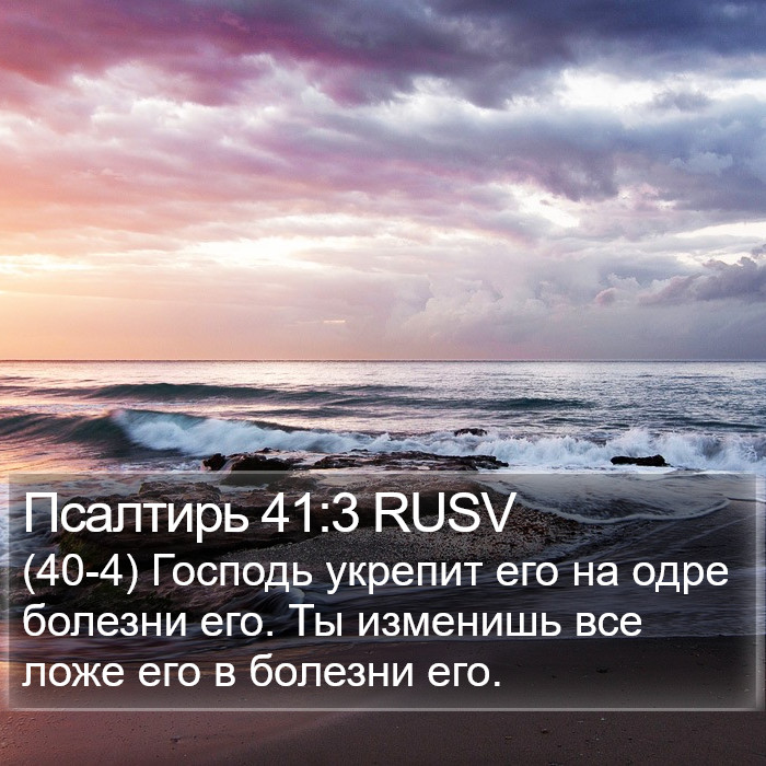 Псалтирь 41:3 RUSV Bible Study