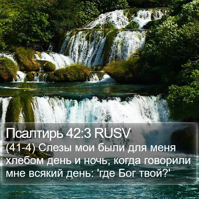 Псалтирь 42:3 RUSV Bible Study