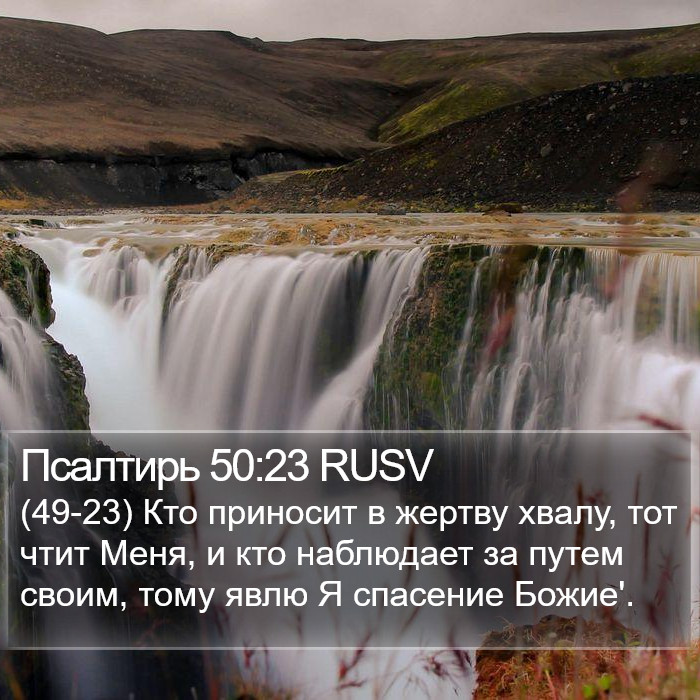 Псалтирь 50:23 RUSV Bible Study