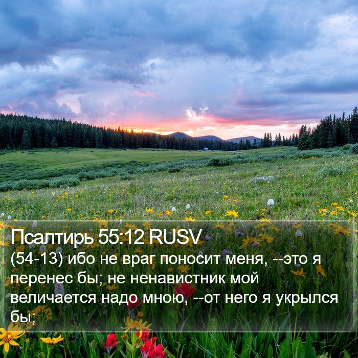 Псалтирь 55:12 RUSV Bible Study