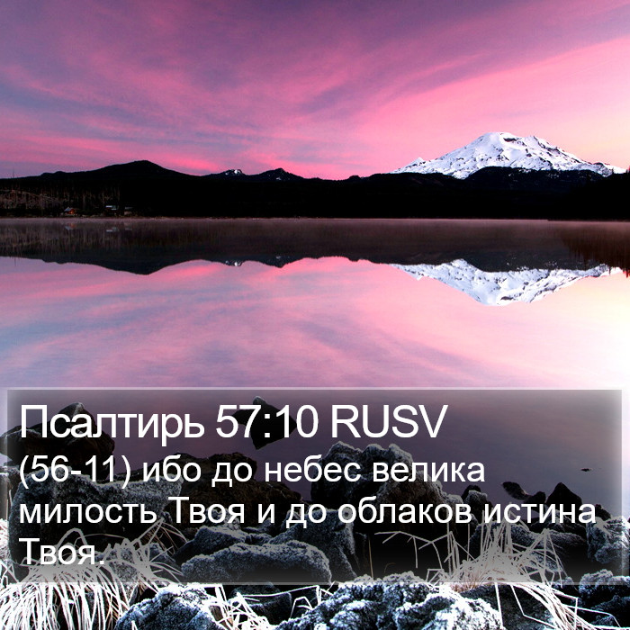 Псалтирь 57:10 RUSV Bible Study