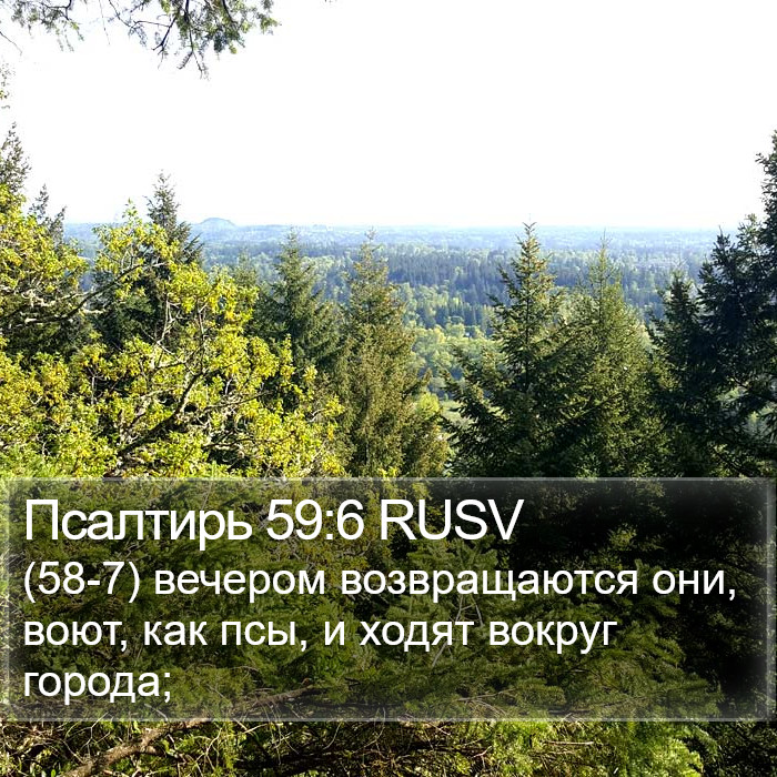 Псалтирь 59:6 RUSV Bible Study