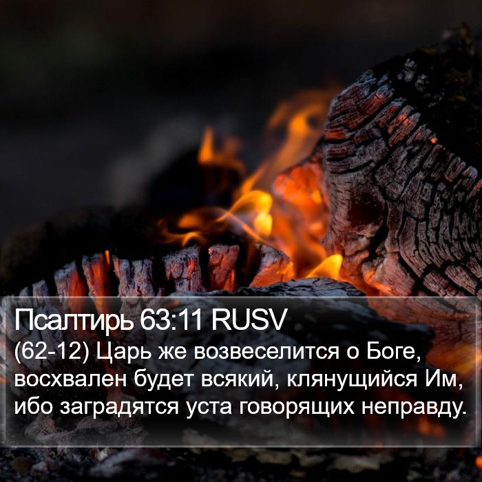 Псалтирь 63:11 RUSV Bible Study