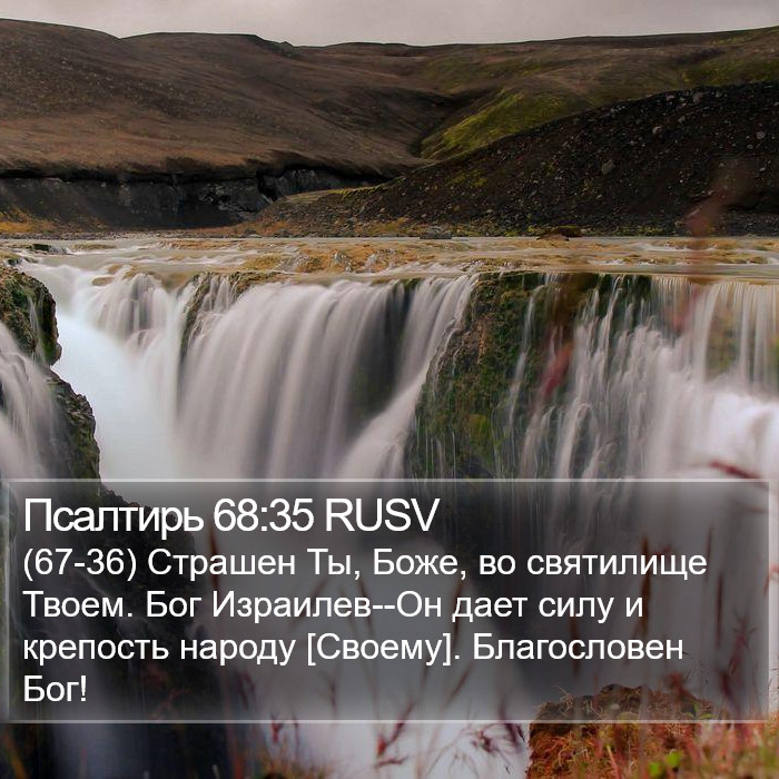 Псалтирь 68:35 RUSV Bible Study