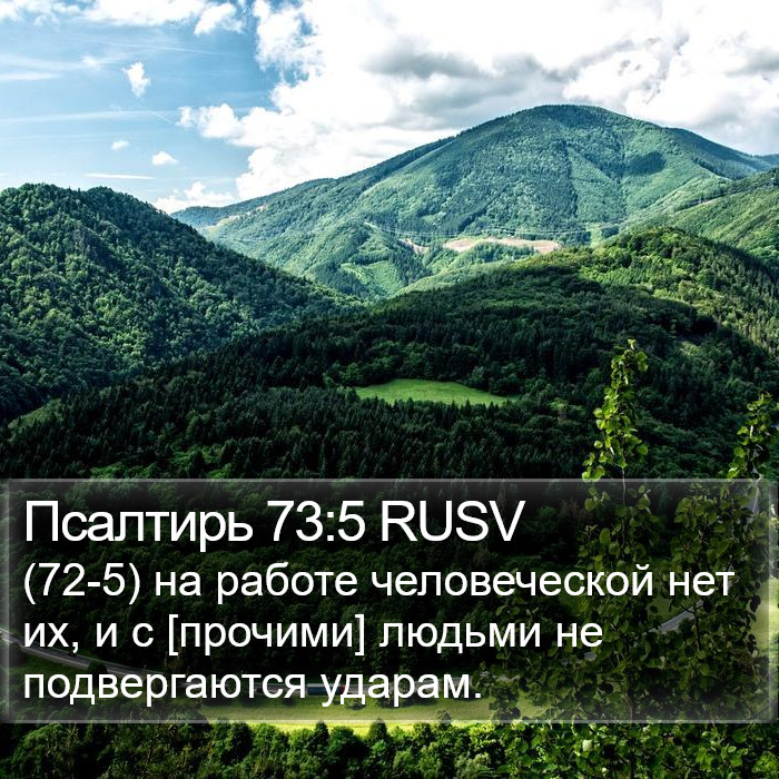 Псалтирь 73:5 RUSV Bible Study