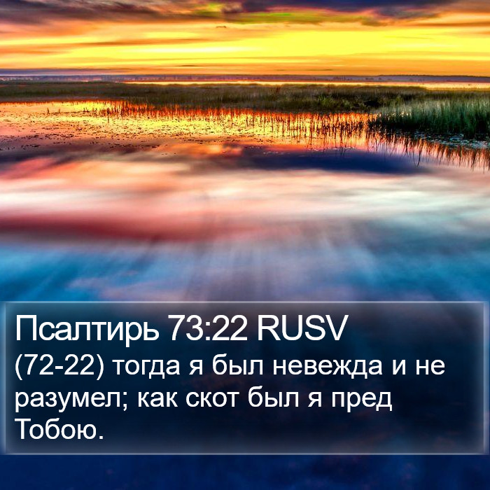 Псалтирь 73:22 RUSV Bible Study