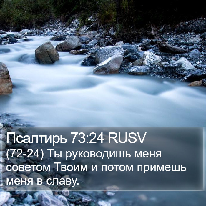 Псалтирь 73:24 RUSV Bible Study