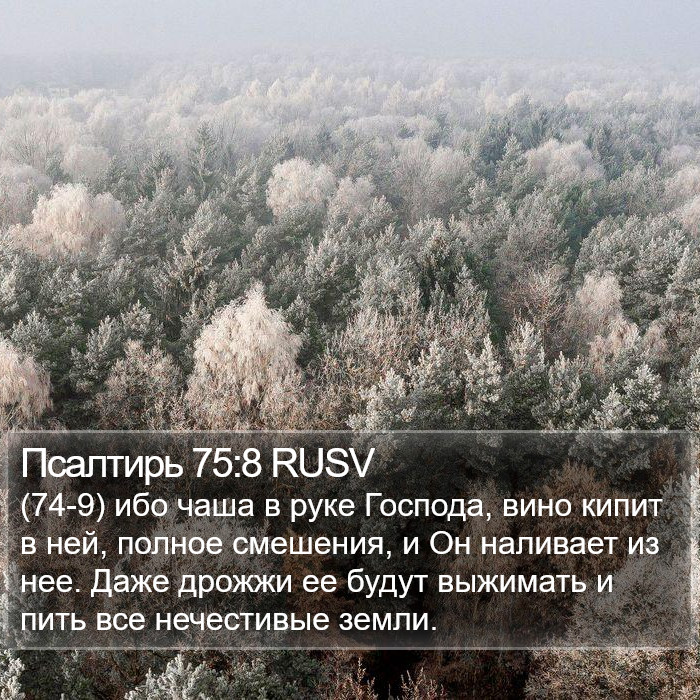 Псалтирь 75:8 RUSV Bible Study