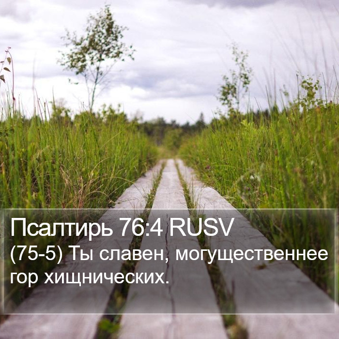 Псалтирь 76:4 RUSV Bible Study