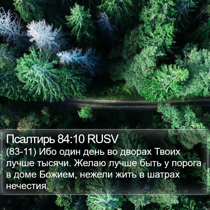 Псалтирь 84:10 RUSV Bible Study