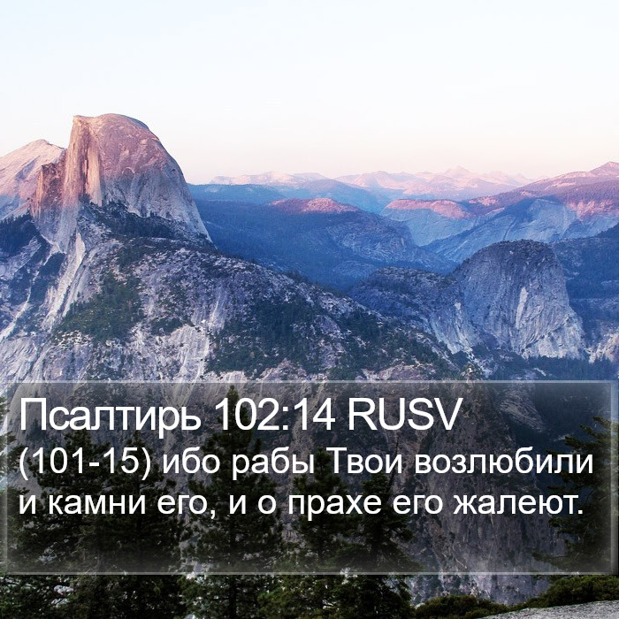 Псалтирь 102:14 RUSV Bible Study