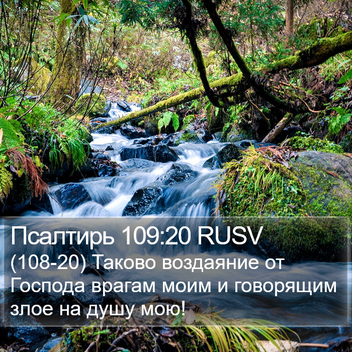 Псалтирь 109:20 RUSV Bible Study