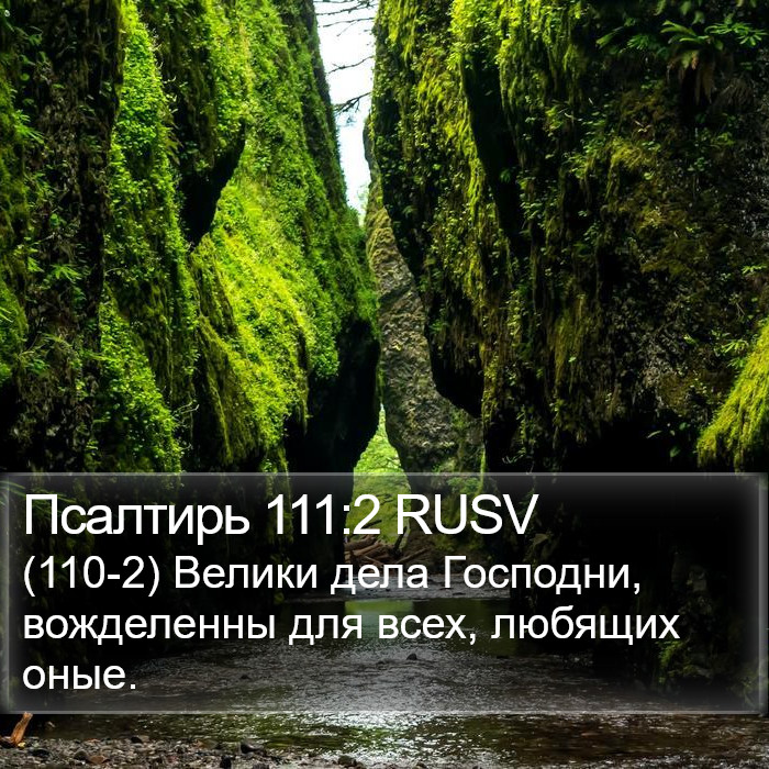 Псалтирь 111:2 RUSV Bible Study