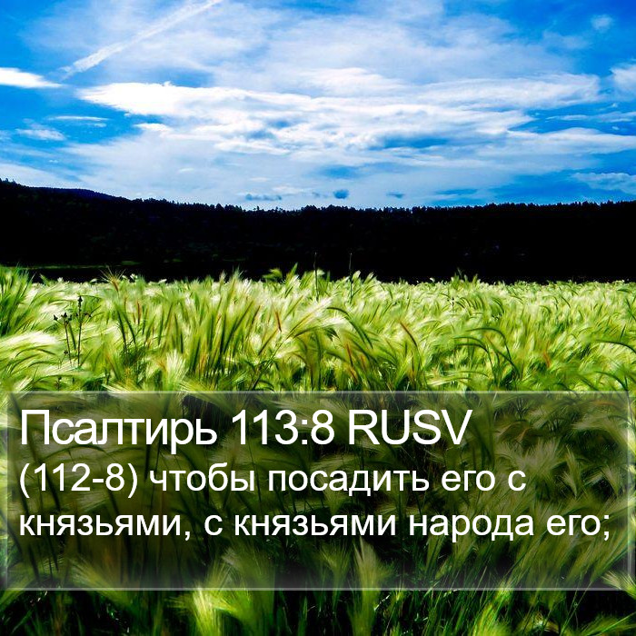 Псалтирь 113:8 RUSV Bible Study