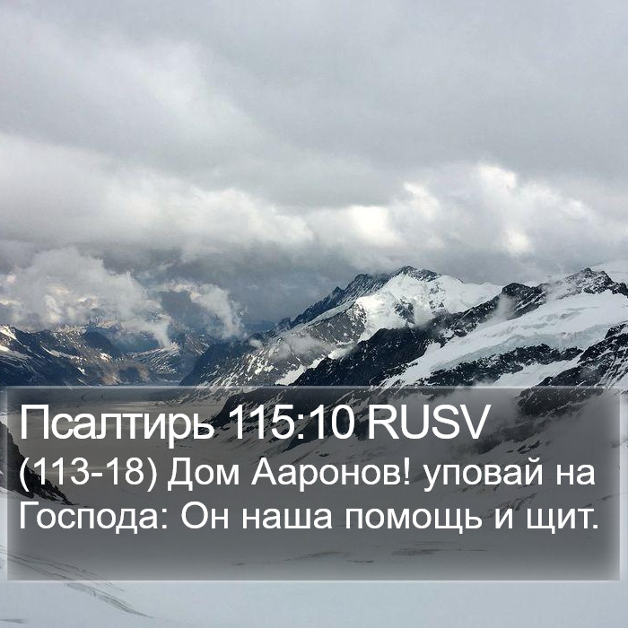 Псалтирь 115:10 RUSV Bible Study