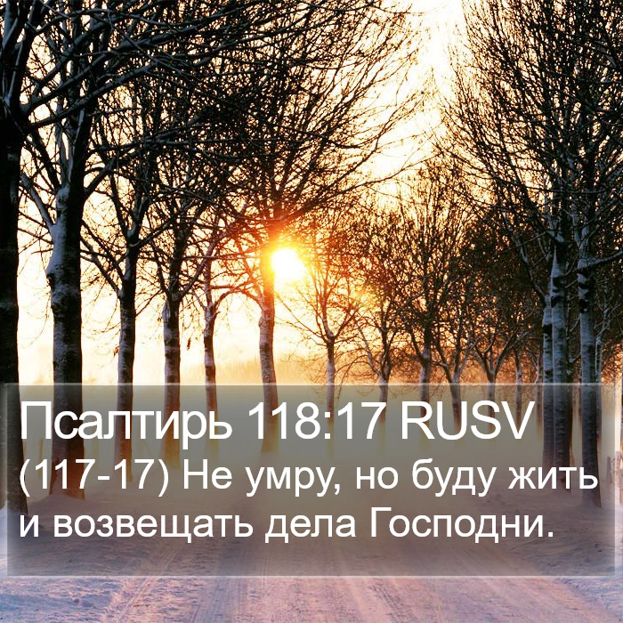 Псалтирь 118:17 RUSV Bible Study