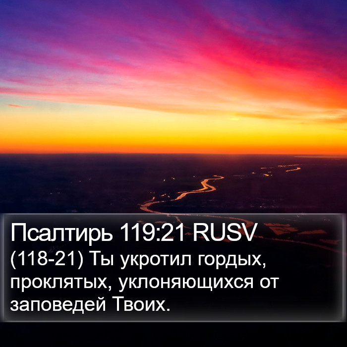 Псалтирь 119:21 RUSV Bible Study