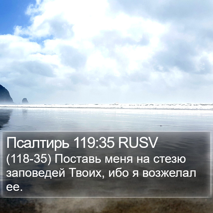 Псалтирь 119:35 RUSV Bible Study
