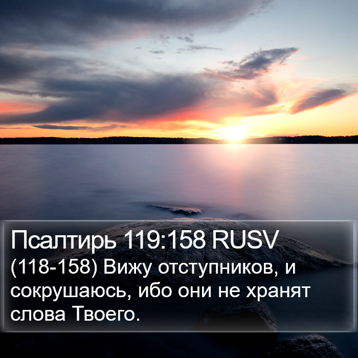 Псалтирь 119:158 RUSV Bible Study