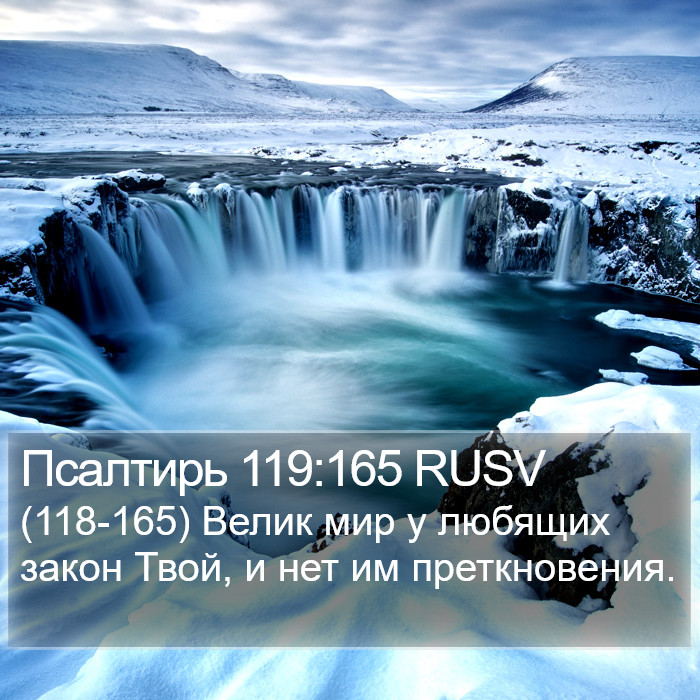 Псалтирь 119:165 RUSV Bible Study