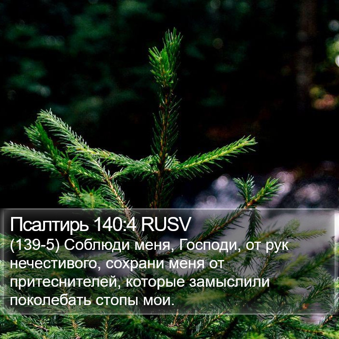 Псалтирь 140:4 RUSV Bible Study