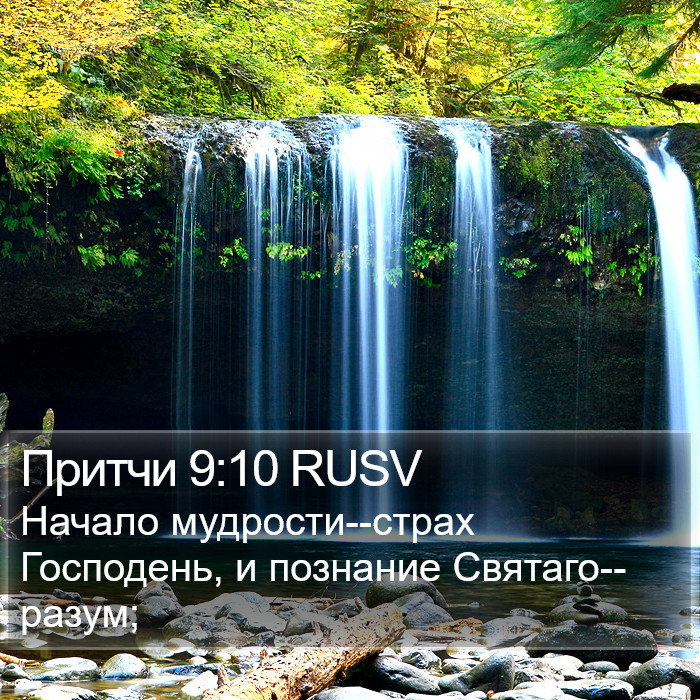 Притчи 9:10 RUSV Bible Study