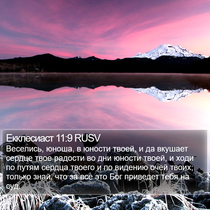 Екклесиаст 11:9 RUSV Bible Study