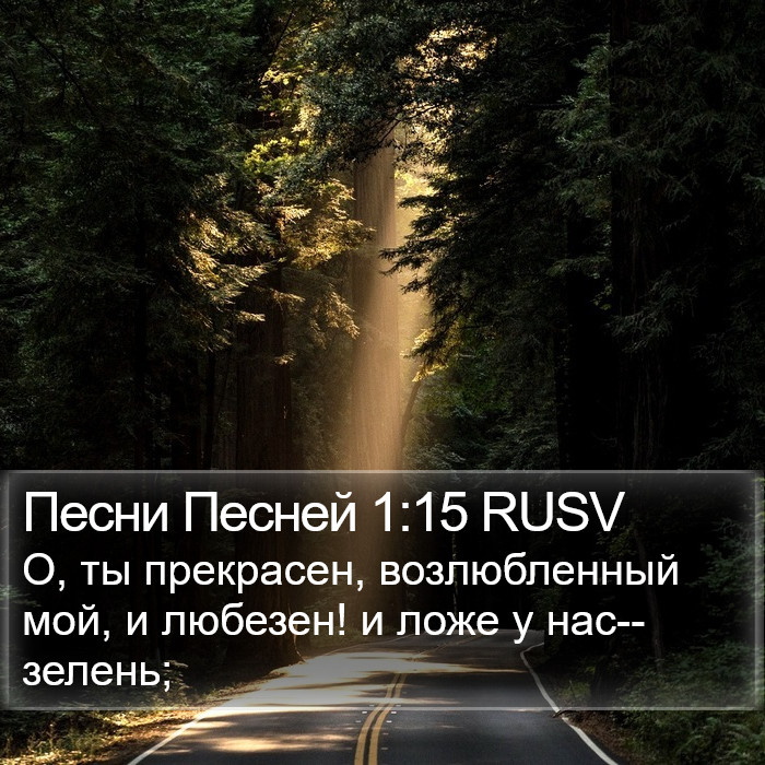 Песни Песней 1:15 RUSV Bible Study