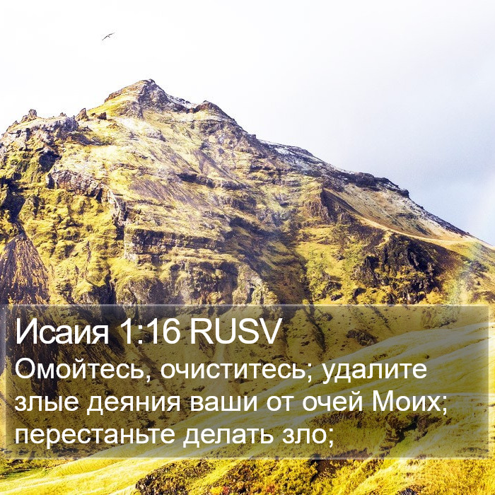 Исаия 1:16 RUSV Bible Study