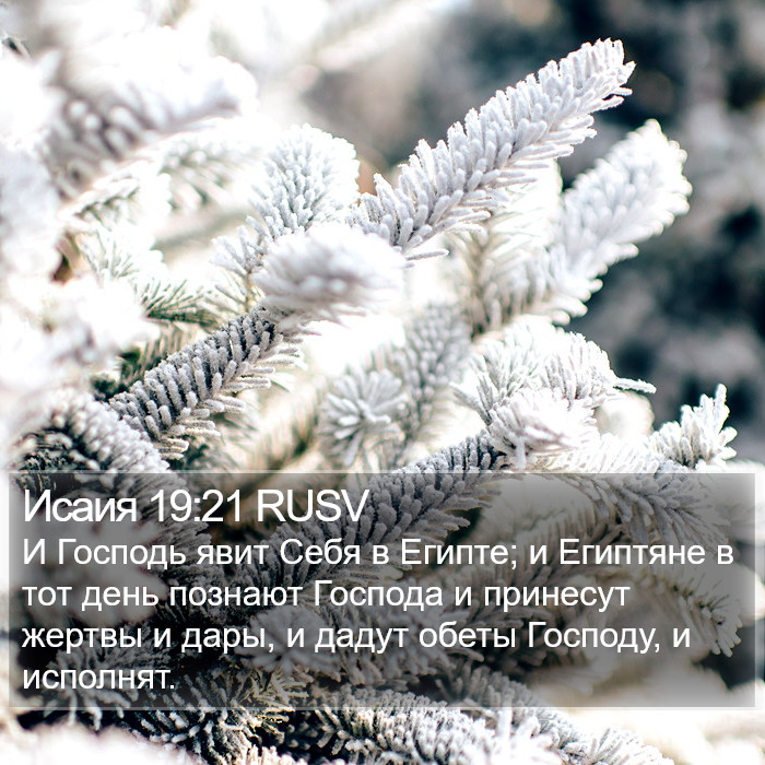 Исаия 19:21 RUSV Bible Study