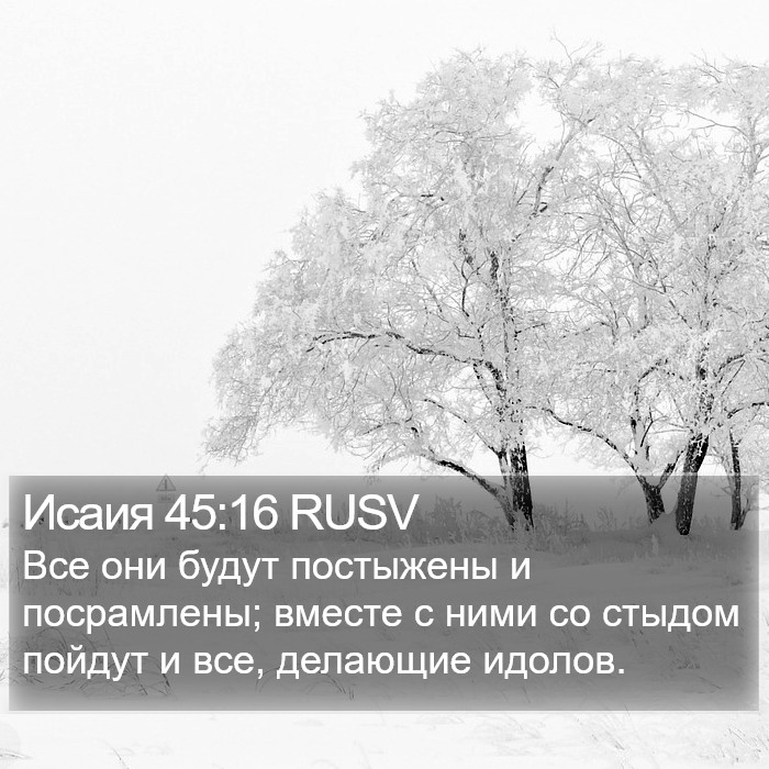 Исаия 45:16 RUSV Bible Study