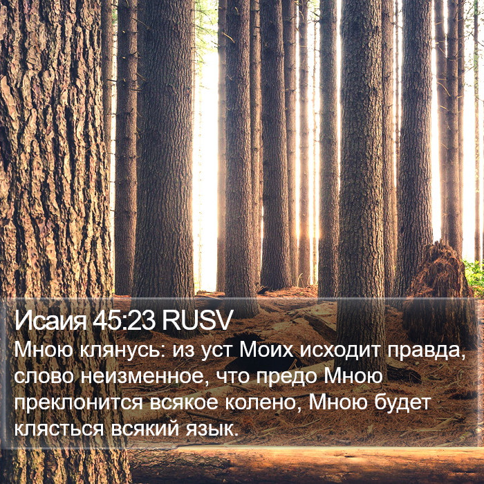 Исаия 45:23 RUSV Bible Study