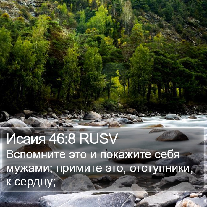 Исаия 46:8 RUSV Bible Study