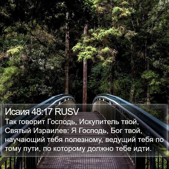 Исаия 48:17 RUSV Bible Study