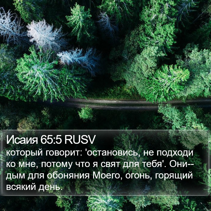 Исаия 65:5 RUSV Bible Study