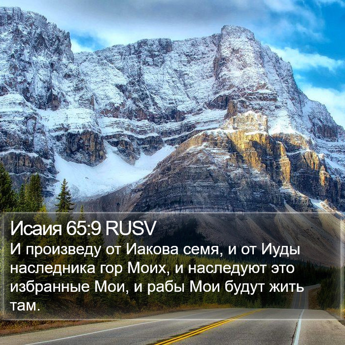 Исаия 65:9 RUSV Bible Study