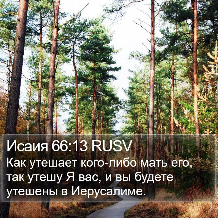 Исаия 66:13 RUSV Bible Study