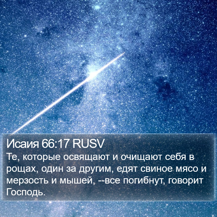 Исаия 66:17 RUSV Bible Study