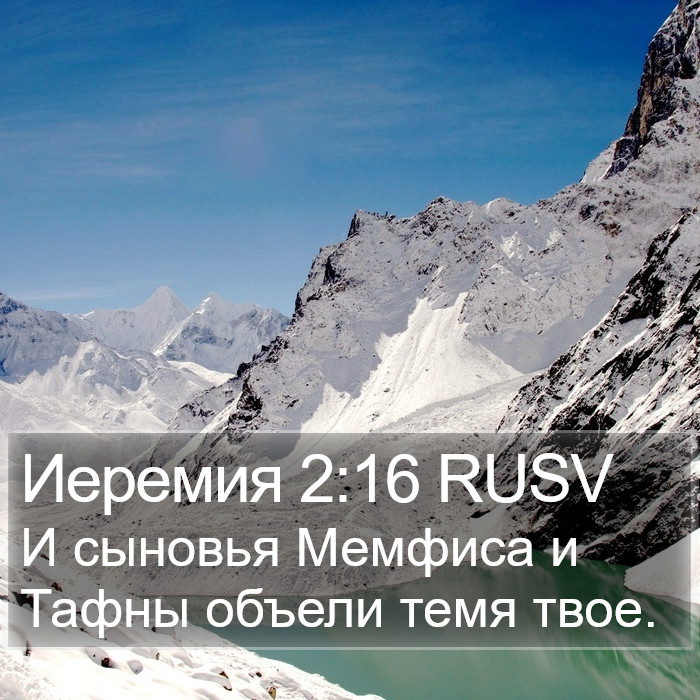 Иеремия 2:16 RUSV Bible Study