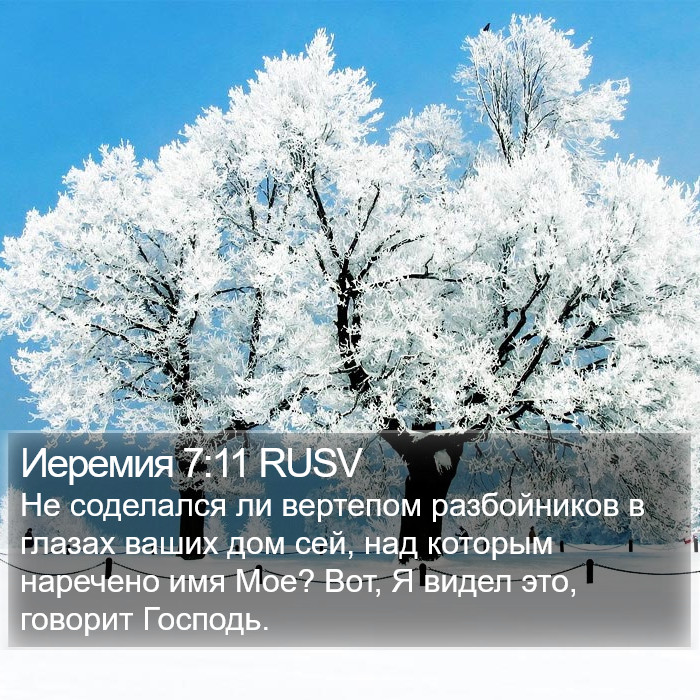 Иеремия 7:11 RUSV Bible Study