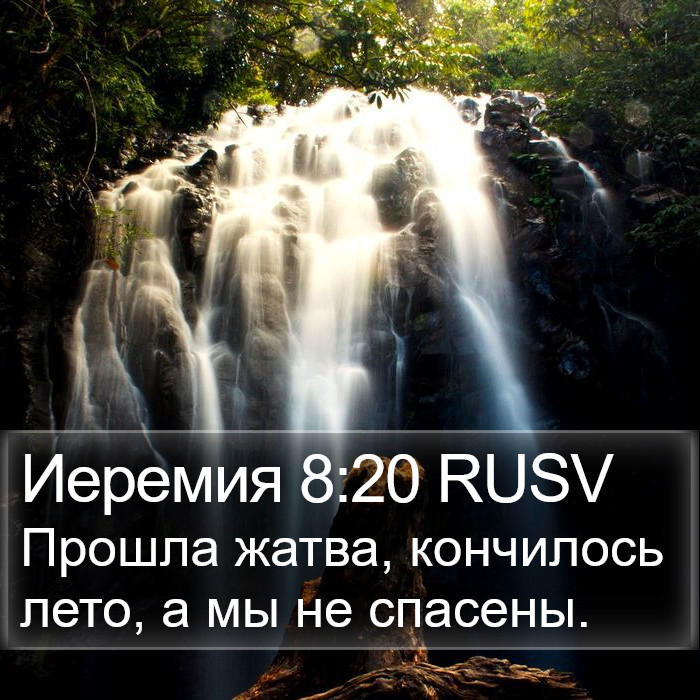 Иеремия 8:20 RUSV Bible Study