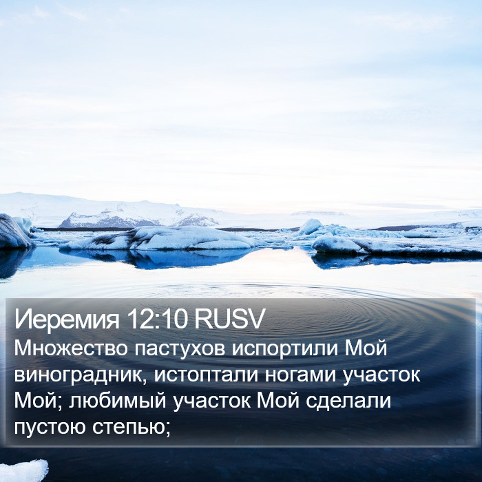 Иеремия 12:10 RUSV Bible Study