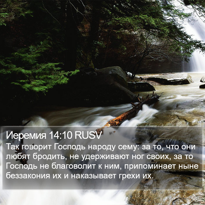 Иеремия 14:10 RUSV Bible Study