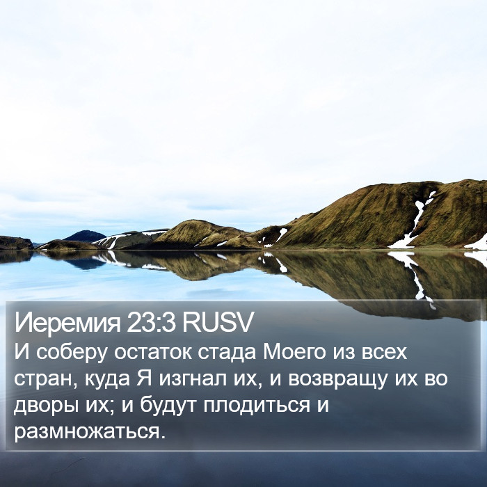 Иеремия 23:3 RUSV Bible Study