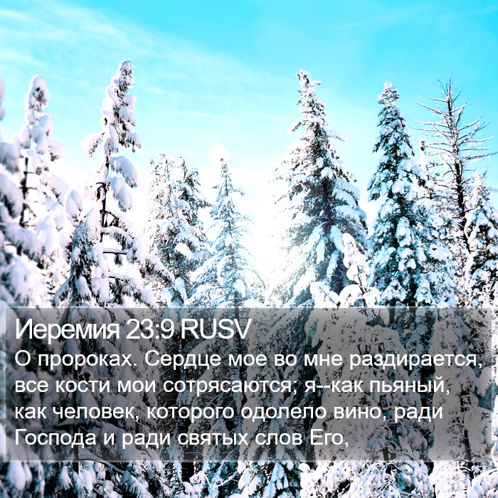 Иеремия 23:9 RUSV Bible Study