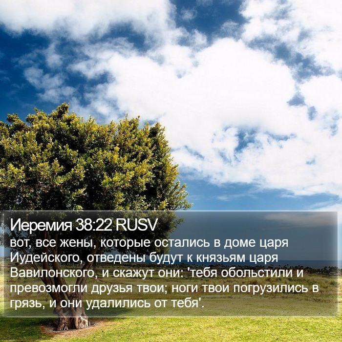 Иеремия 38:22 RUSV Bible Study